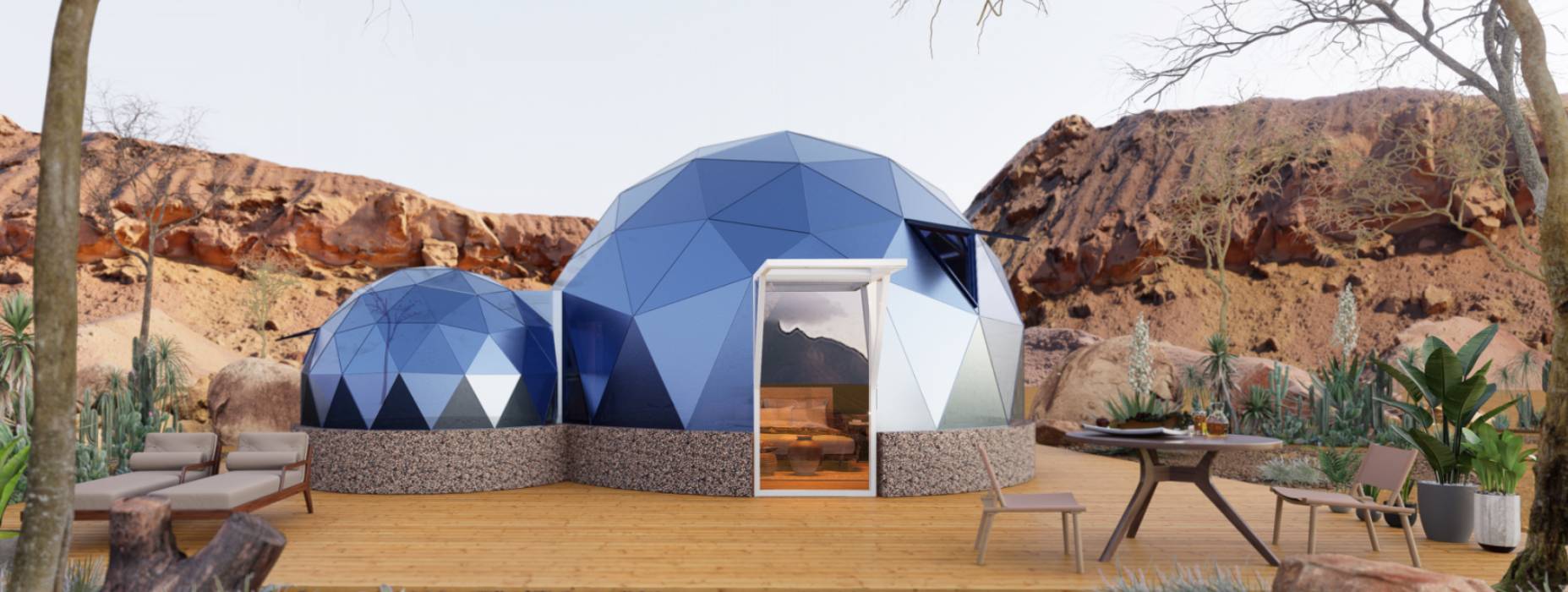 横山县球形智能光伏玻璃星空房